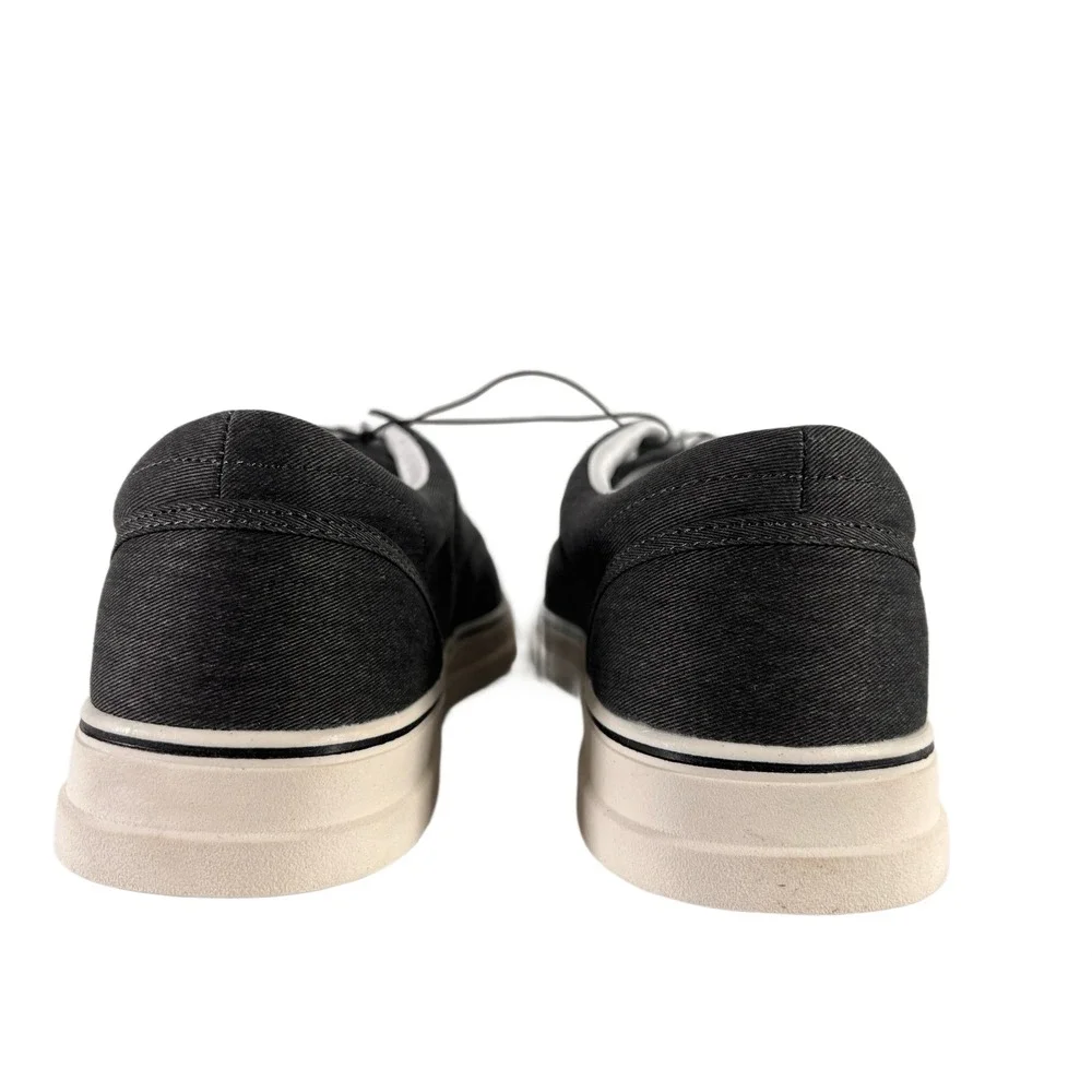 Chaps Mens‎ Canvas Lace Up simple versatile Shoes Size 13 M Charcoal Grey